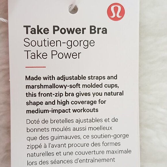 NWT Lululemon Take Power Bra Carnation Red Size 34DD - Picture 7 of 7
